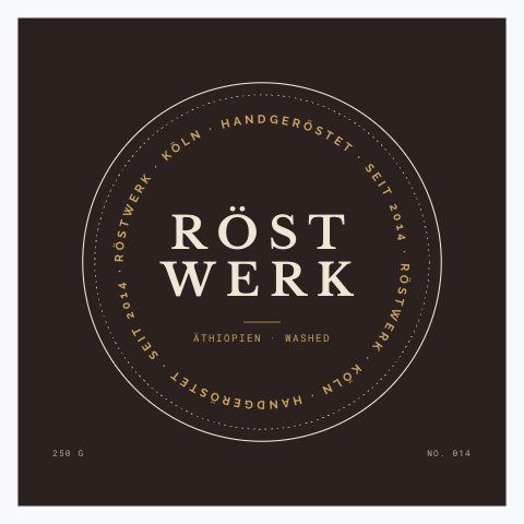 Sticker-Vorlage Röstwerk
