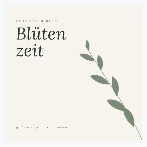 Sticker-Vorlage Blütenzeit
