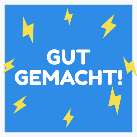 Sticker-Vorlage Gut gemacht!