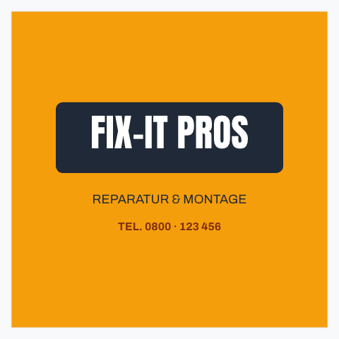 Sticker-Vorlage Fix-It Pros