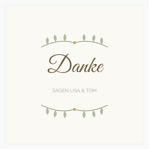 Sticker-Vorlage Danke