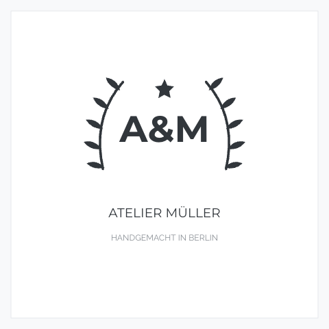 Sticker-Vorlage Monogramm