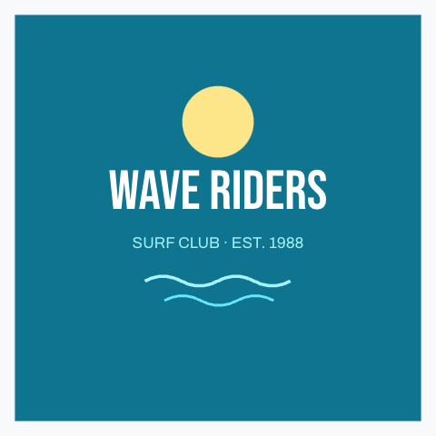 Sticker-Vorlage Wave Riders