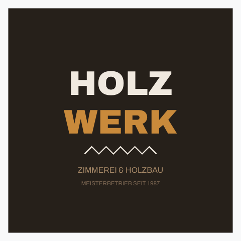 Sticker-Vorlage Holzwerk